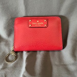 Kate Spade Wallet in Red Leather
